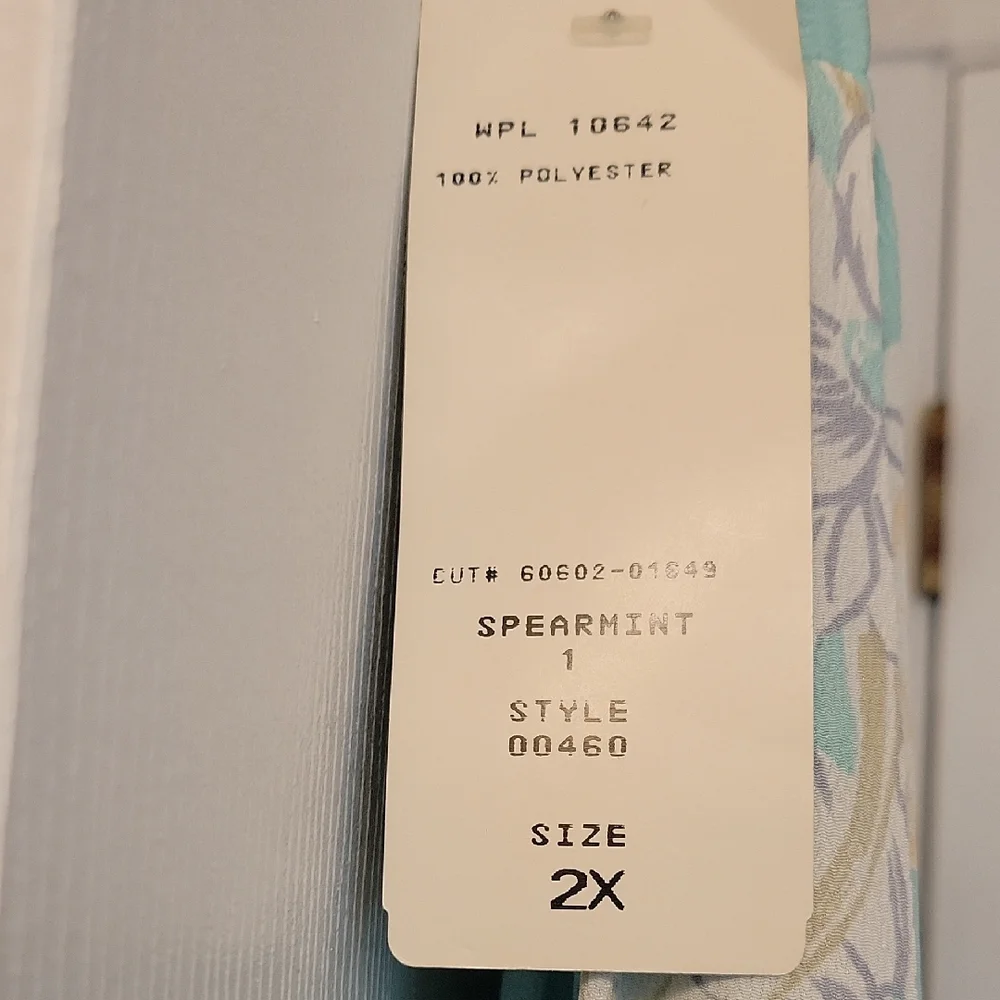 Pleated Blue and Green Midi Skirt for Casual Resort Wear - Picture 7 of 9